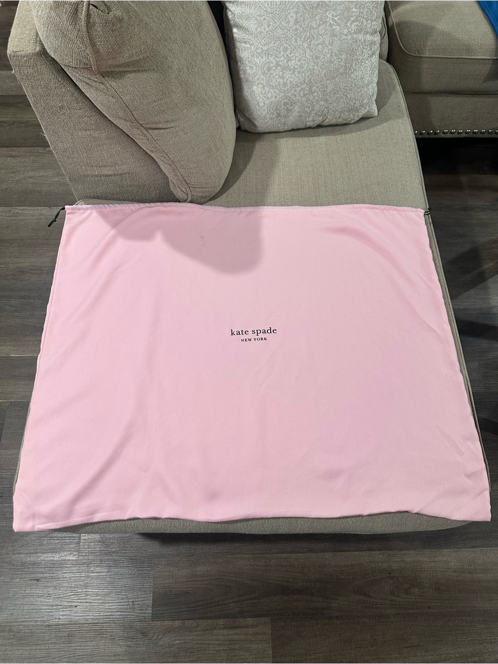 Kate Spade New York Very Large Pink Drawstring Dustbag 35"x28"